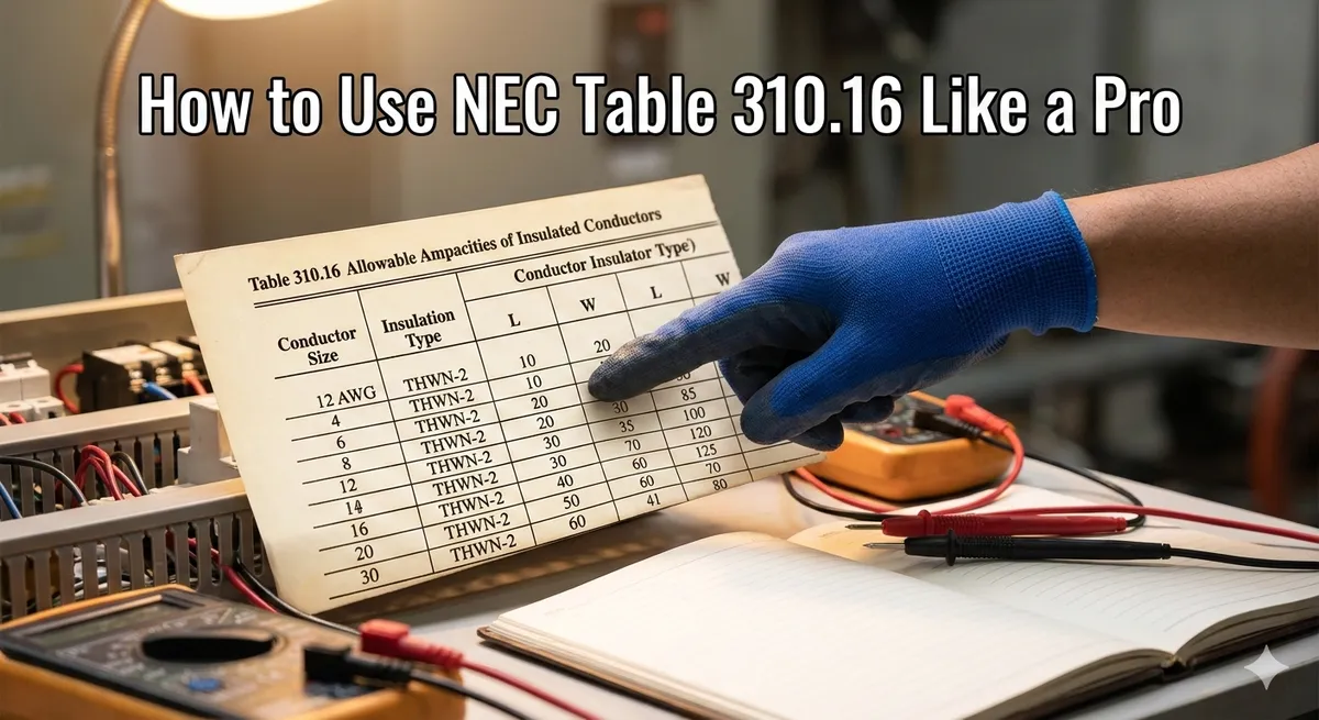 How to Use NEC Tables Like a Pro for the Trade Test